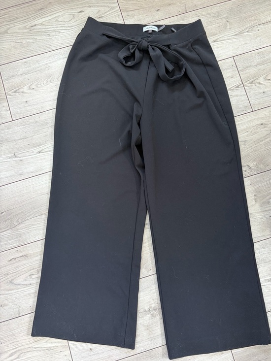 Calvin Klein Pants - Calvin Klein Black Wide-Leg Tie-Front Pants